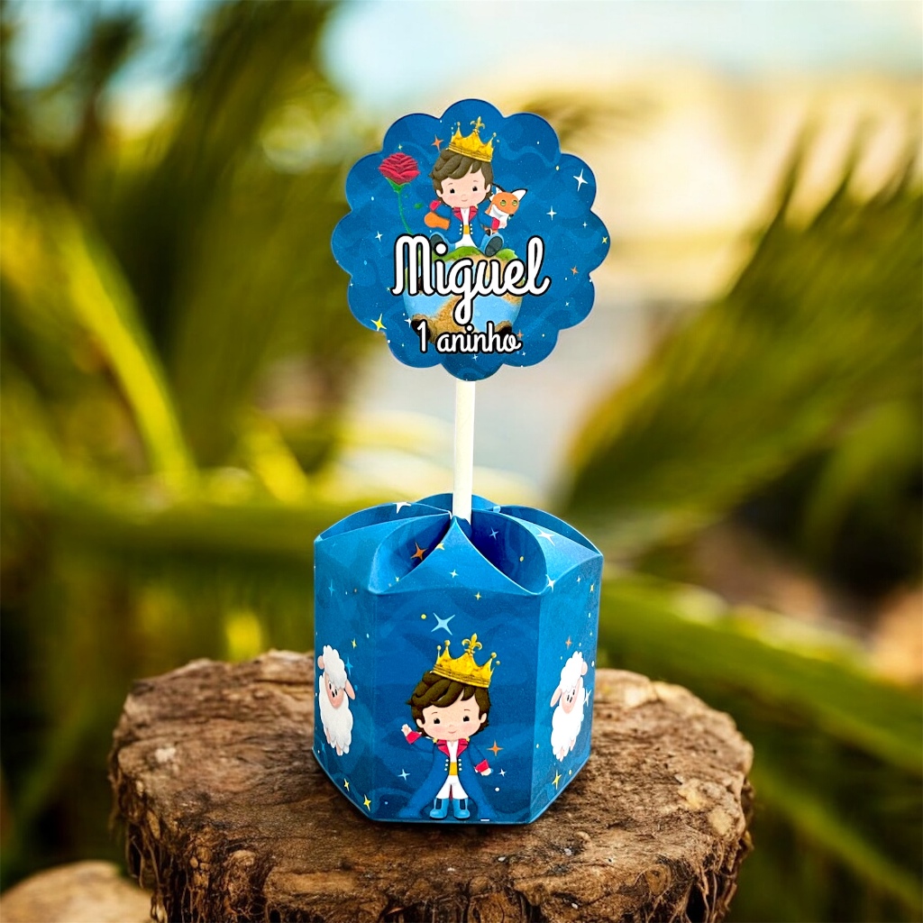 Centro de Mesa Pequeno Príncipe Com Nome e Idade Personalizado Para Festa Lembrancinha em Oferta na Shopee