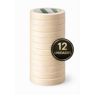 Kit Fita Crepe Branca para Pintura Marcação Automotiva Não Deixa Residuo 19mm x 10m em Oferta na Shopee