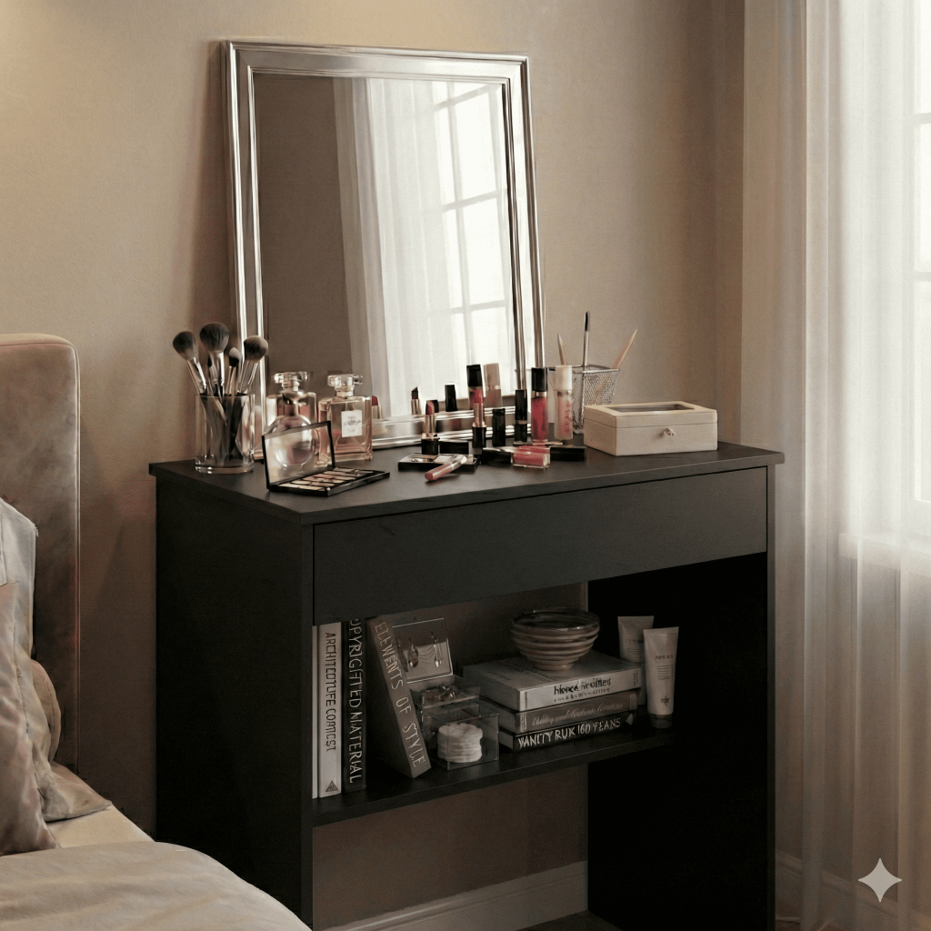 Móvel com Gaveta Deslizante Nicho para Livros Penteadeira Multiuso Design para Escritório em Oferta na Shopee