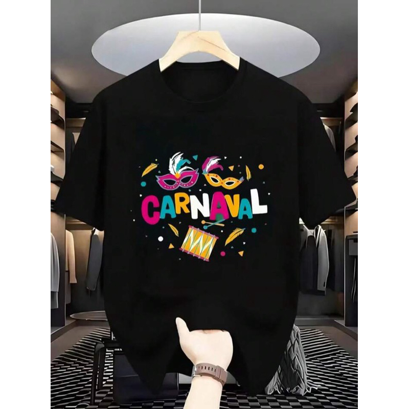 Camisa Camiseta Unissex CARNAVAL Super Lançamento Estilosa Confortável Perfeita Para Sua Folia 100% Algodão