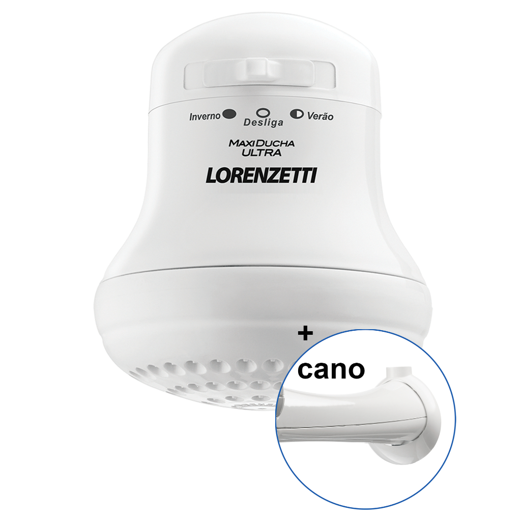 Maxi Ducha Ultra + Cano Lorenzetti 3200W 4600W 5500W 127V ou 220V