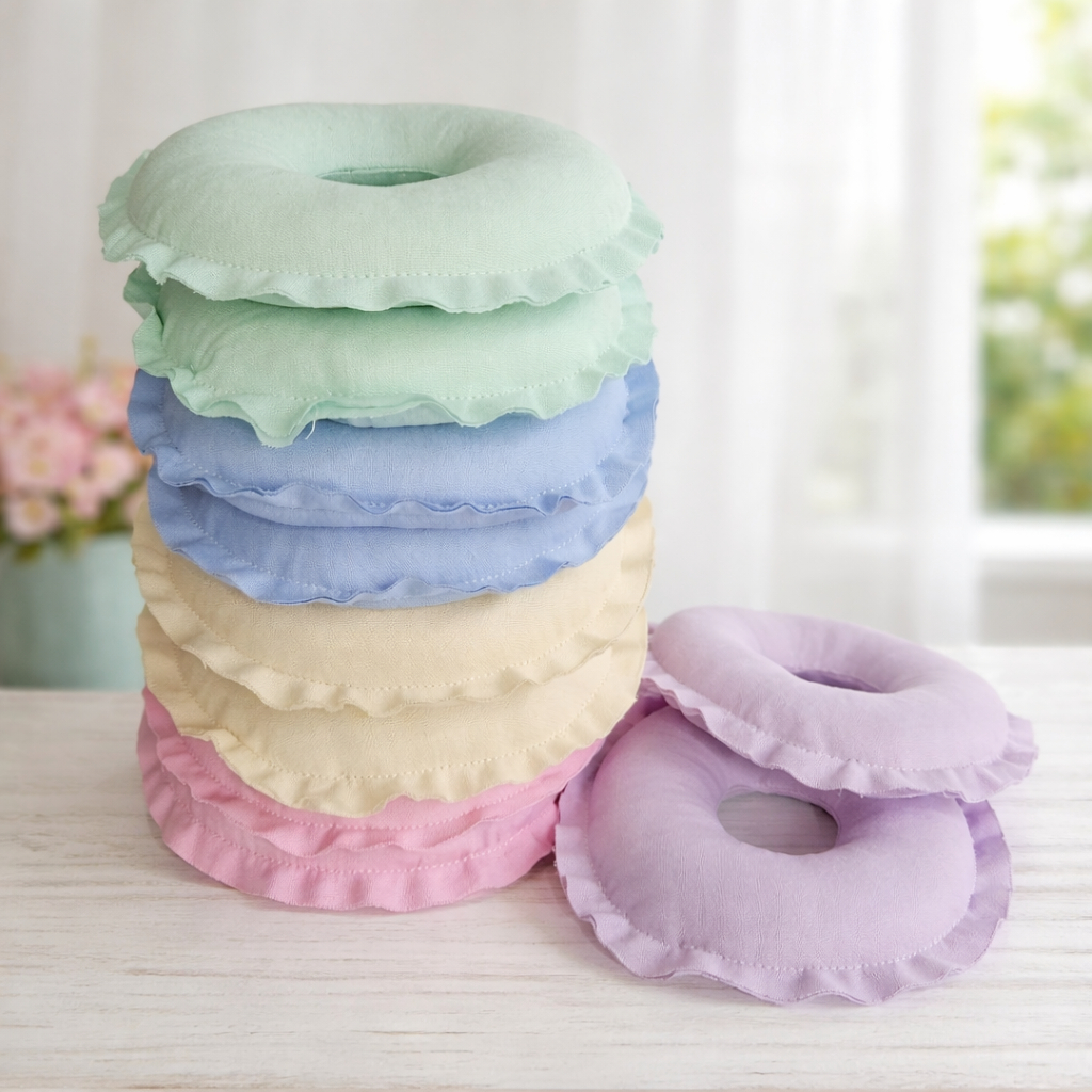 Kit 2  Rosquinha Amamentação Donut Tricoline Enchimento antialérgico