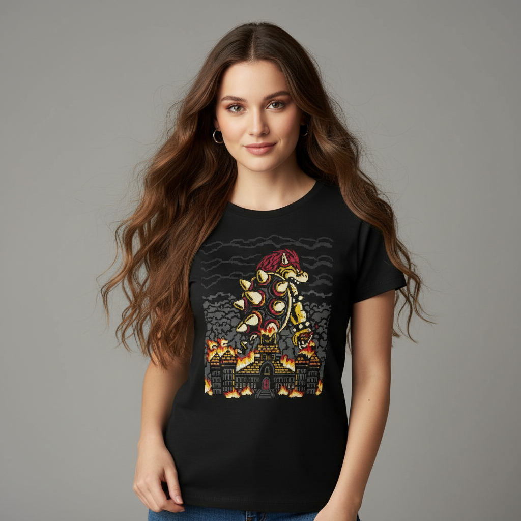 Camiseta Masculina Estampa Camisa Gamer Estilosa Casual Algodão Preto Dragão em Oferta na Shopee