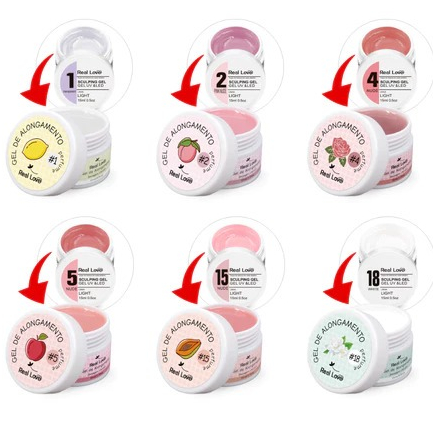 Gel de Alongamento para Unhas Aromatizados Linha Light  15ml - Real Love