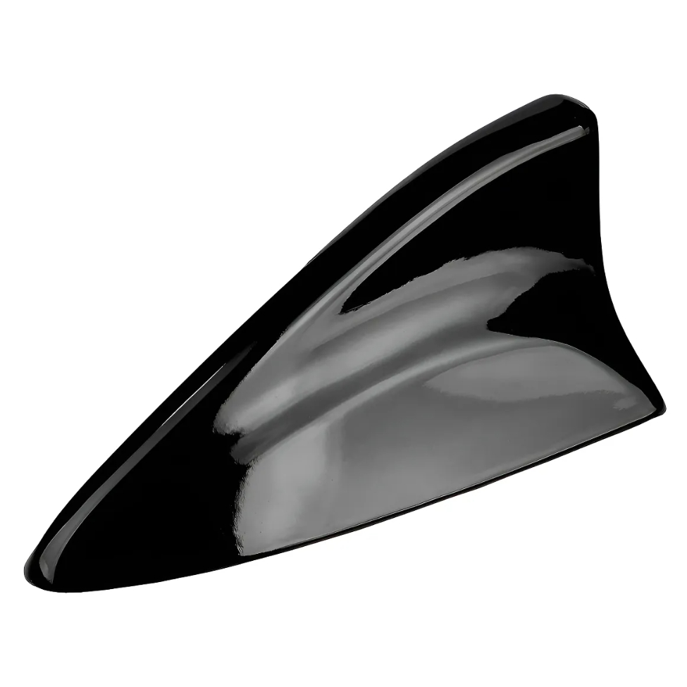Antena Haste Decorativa Tubarão Shark Preto Brilhante-permak Preto