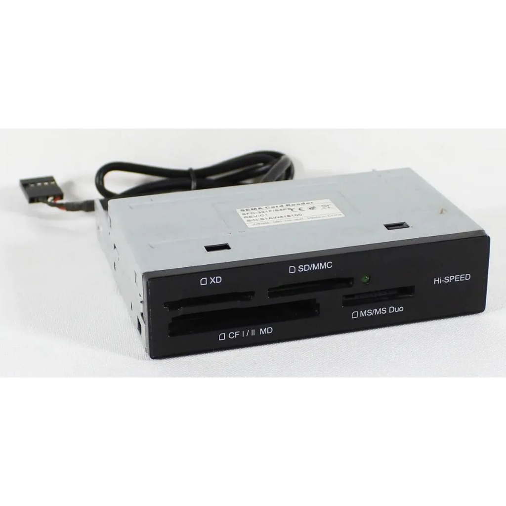 Leitor de Cartão de Memoria PC - Universal 3.5 Pol - SD, MMC, XD, Micro SD