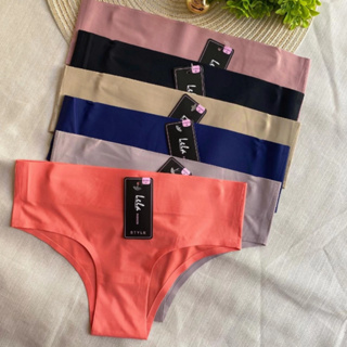 Kit 5 ou 2 Calcinhas Tanga 5 Centímetros Cintura Alta Sem Costura Corte a Laser Forro De Algodão Não Marca Na Roupa em Oferta na Shopee