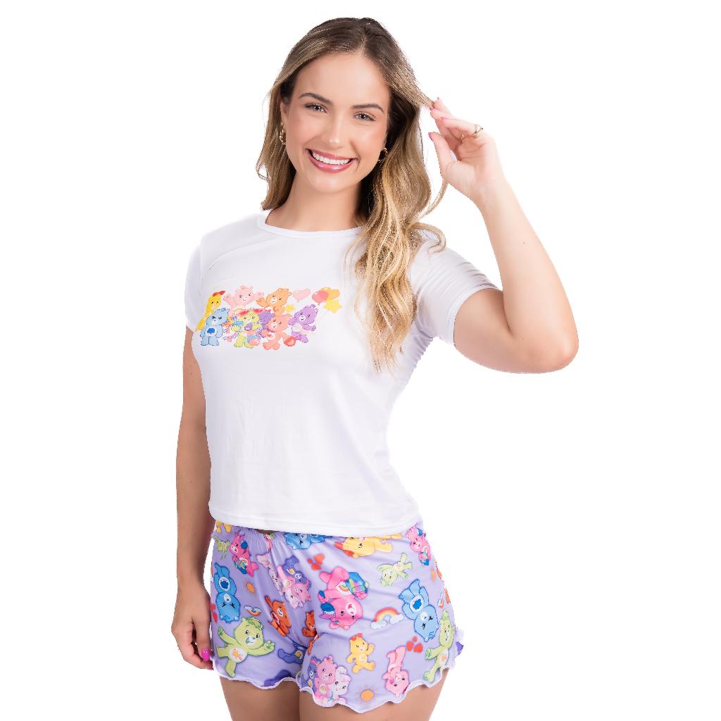 PIJAMA GABI PROMOÇÃO SORTIDO ONDINHA ESTAMPADO VERÃO em Oferta na Shopee