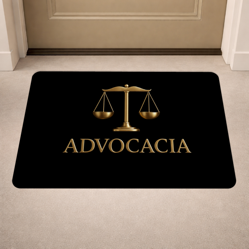 Tapete de Porta Antiderrapante - Advocacia- Entrada - 40x60 - Profissão - Advogado