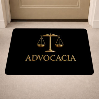 Tapete de Porta Antiderrapante - Advocacia- Entrada - 40x60 - Profissão - Advogado