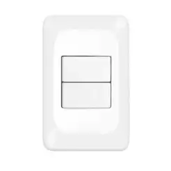 Interruptor Duplo Paralelo 4x2 10a 250v Branco Lorenzetti Zuli