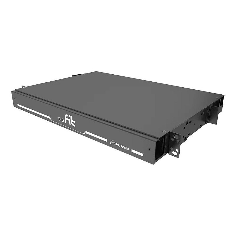 Distribuidor Interno Óptico DIO 19 1U 24FO SC/48FO LC Gaveta Optical Rack 19/23" 36 Emendas VAZIO