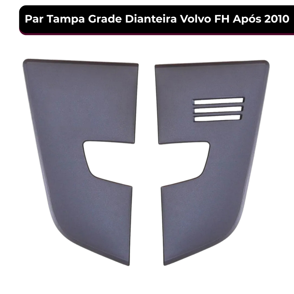 Acabamento Tampa Inferior Esquerda Grade Capo Rebocador Volvo FH 2010 a 2014 82063911 82062209