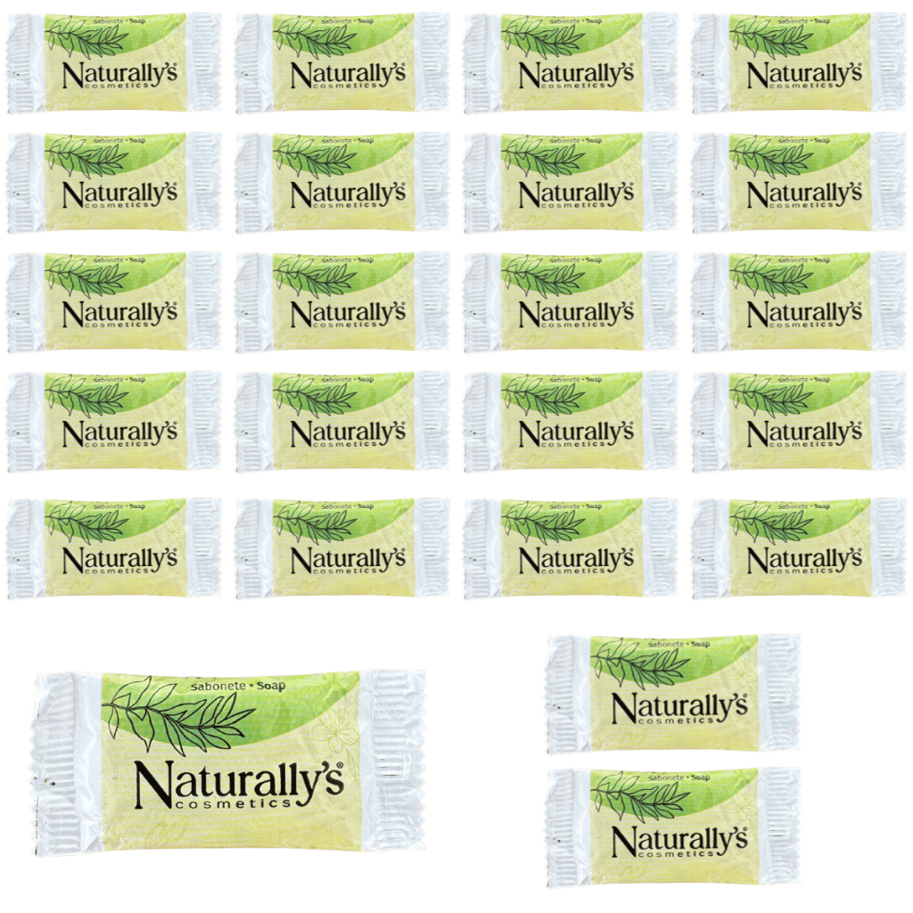 Kit Sabonete Naturallys Com Fragrância De Erva Doce Em Barra De 11g Para Hotel Pousada