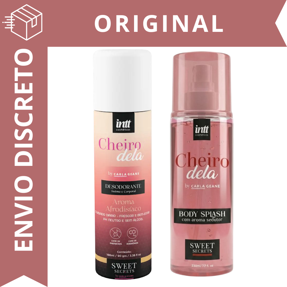 Kit Cheiro Dela by Carla Geane Desodorante Intimo + Body Splash Perfume Marcante, Sedutor, Feminino em Oferta na Shopee