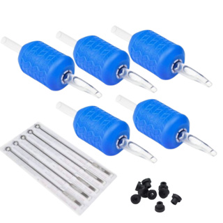 Kit 5 Biqueiras Bico 5 Agulhas Tatuagem Tattoo Traço Pintura em Oferta na Shopee