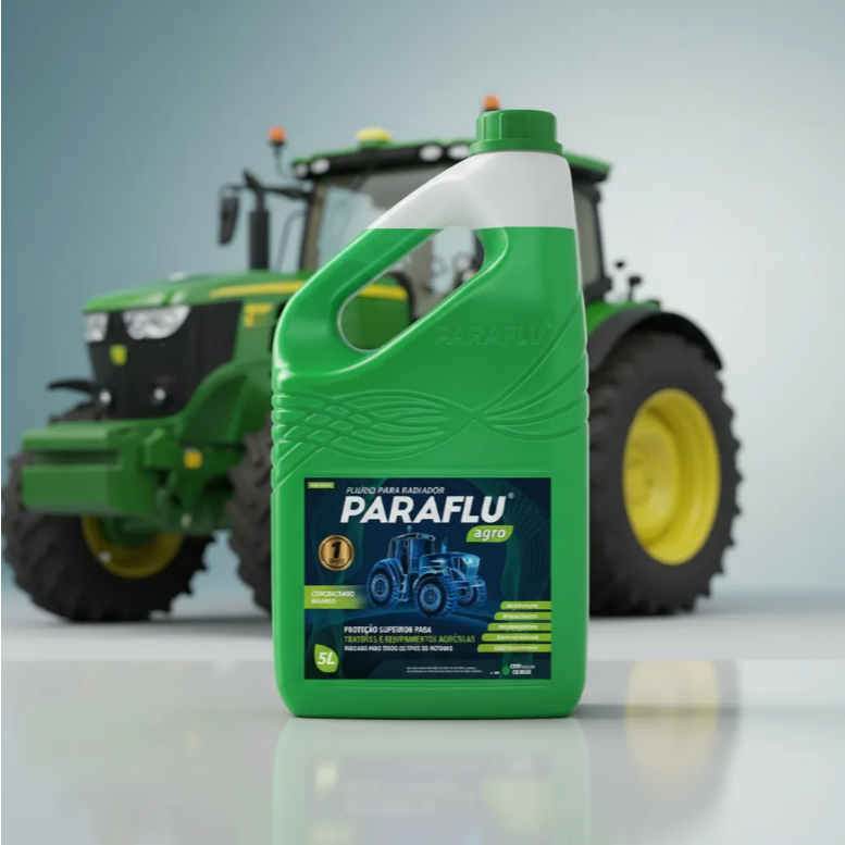 Aditivo Radiador Paraflu Agro 10-3057 Concentrado Híbrido 5L Trator John Deere Massey Valtra Case New Holland Diesel