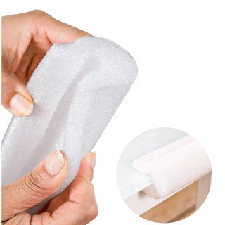 Protetor de Bordas Perfil de Espuma Polietileno Expandido 2 Metros para Proteção de Vidros Móveis e Peças Sensíveis