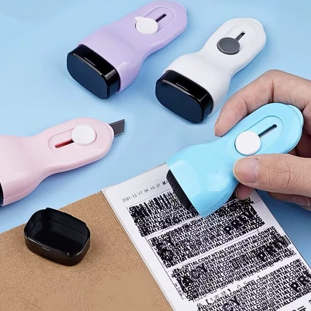 Selo de confidencialidade do rolo, privacidade pessoal, graffiti, artefato de faca multifuncional em Oferta na Shopee