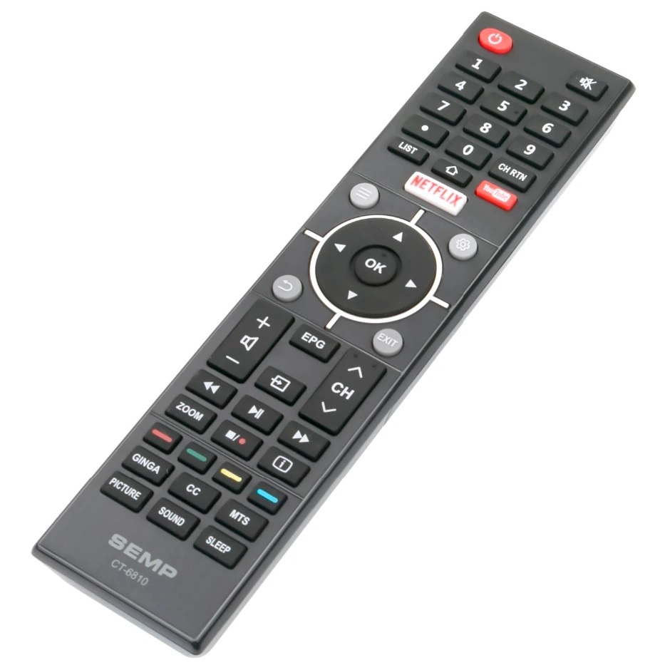 CONTROLE REMOTO ORIGINAL SEMP TOSHIBA STI CT-6810 40L2500 43L2500 49K1US 49SK6200 55K1US 55SK6200 DL3254W DL3954F