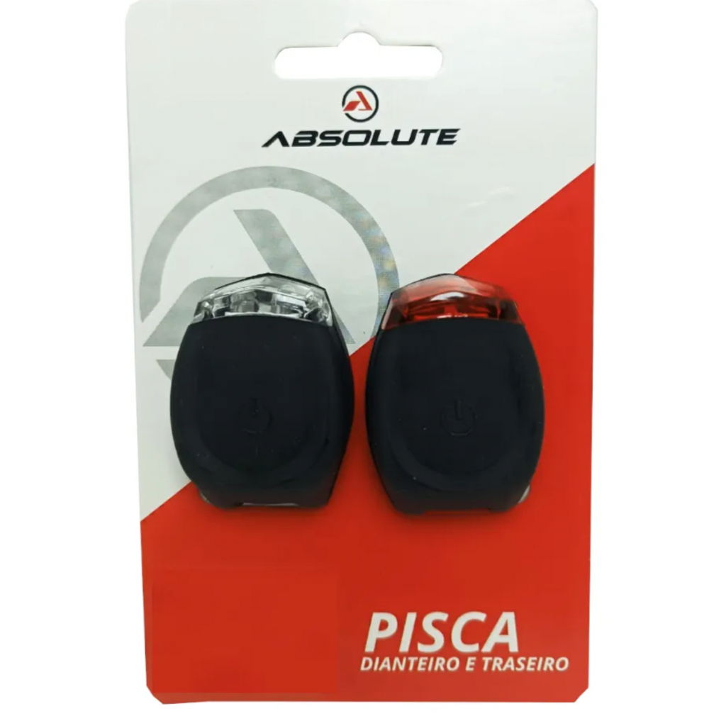 Pisca Alerta Absolute Bike Led Duplo Dianteiro / Traseiro Bicicleta