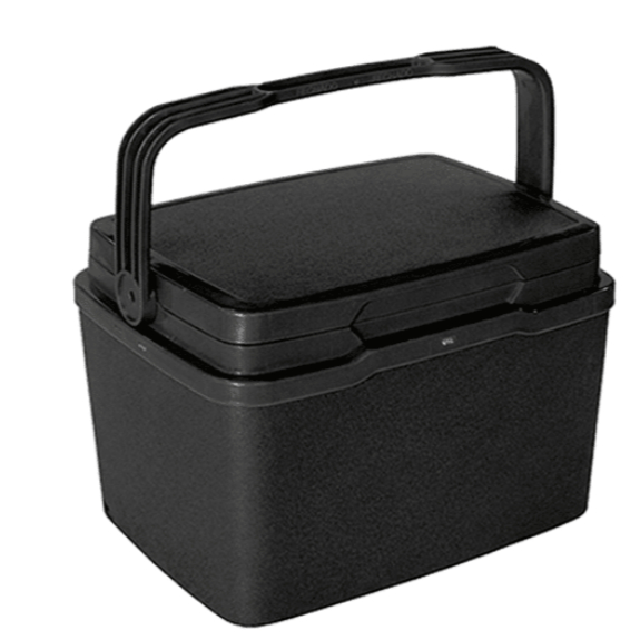 Caixa Cooler Térmica Preta 7L Com Alça Ideal Para Bebida , Alimentos e Etc - TOY 26017