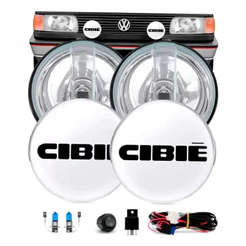 Kit Farol de Milha Auxiliar Capa Cibie Sierra Gol Fusca Kombi Completo