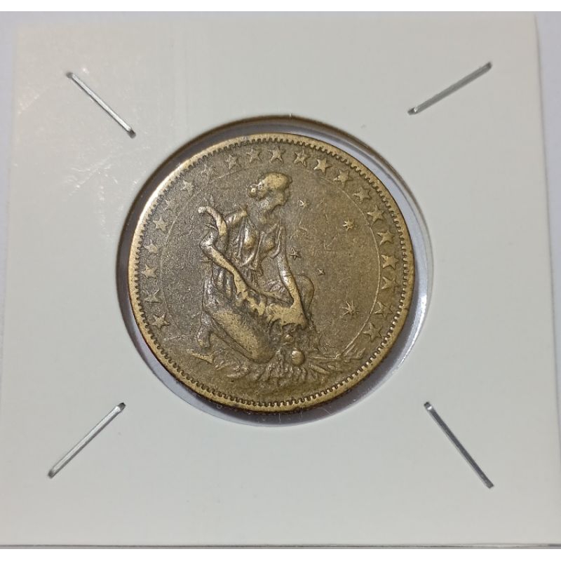 Moeda 1000 Réis 1924 Fortuna, Bronze Alumínio