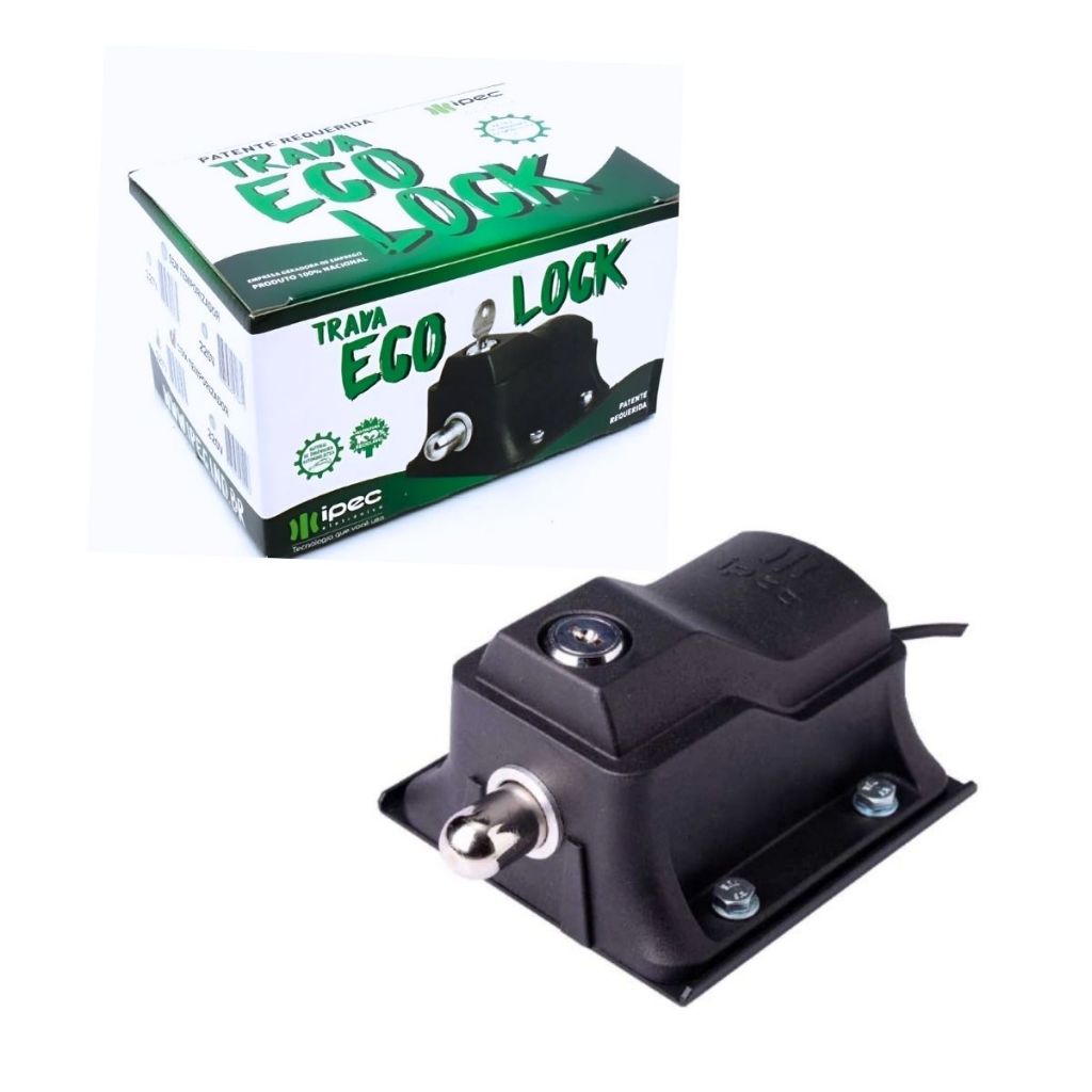Trava Eletromagnética para Portão Basculante Pivotante c/Temporizador Eco Lock  220v - IPEC