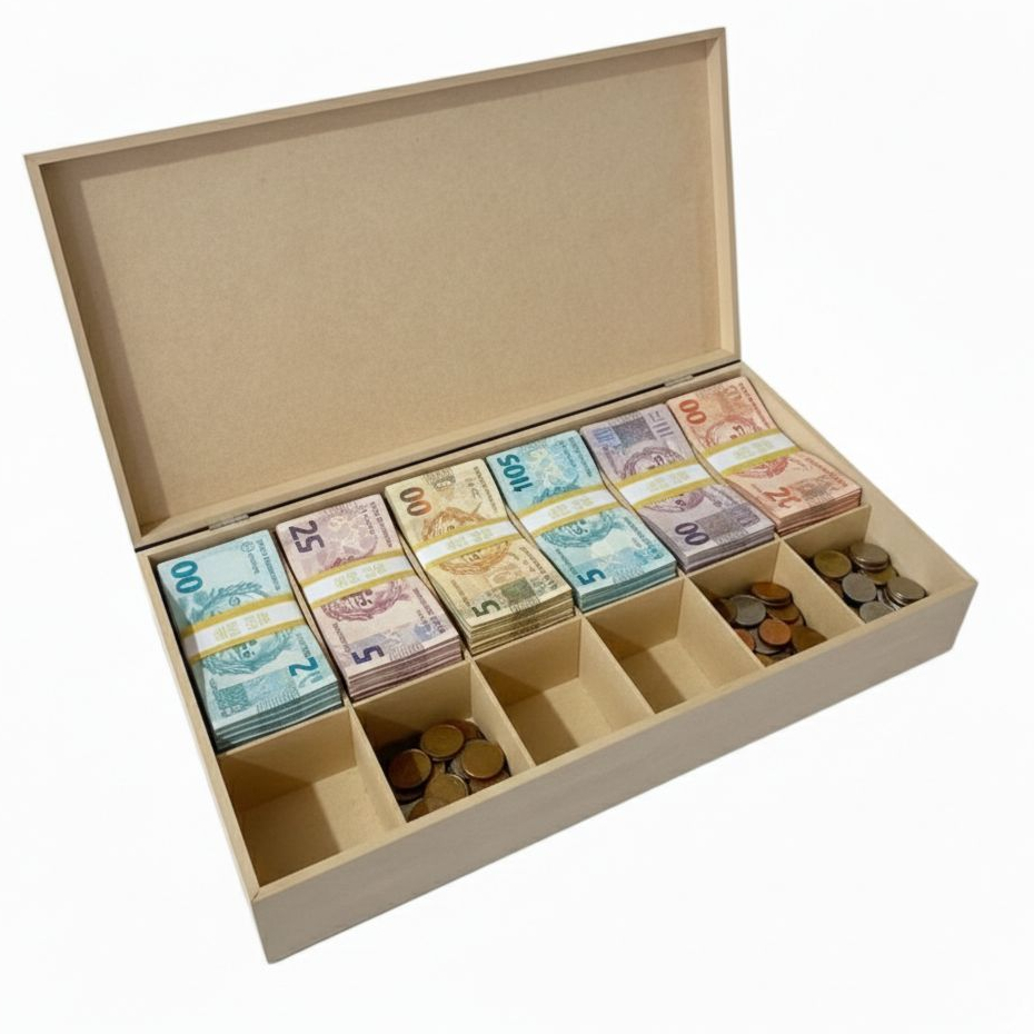 Caixa com Repartição para Dinheiro em Oferta na Shopee