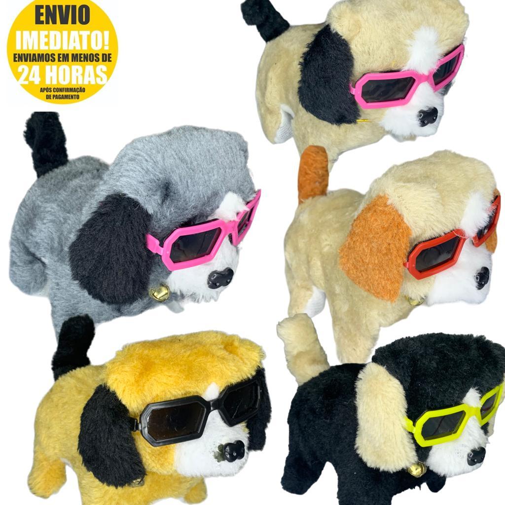 Cachorrinho De Pelúcia Que Anda E Late Brinquedo Interativo Infantil Super Fofinho