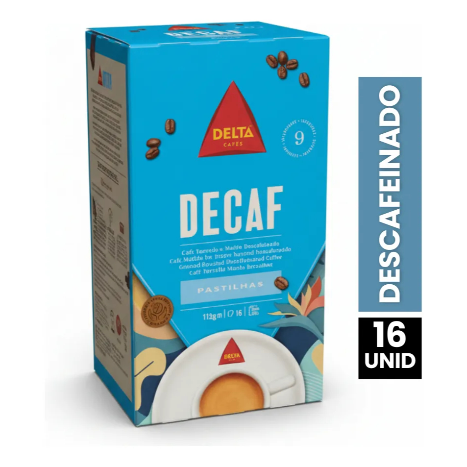 Café Descafeinado Em Sachê Delta Cafés Caixa C/ 16 Unid