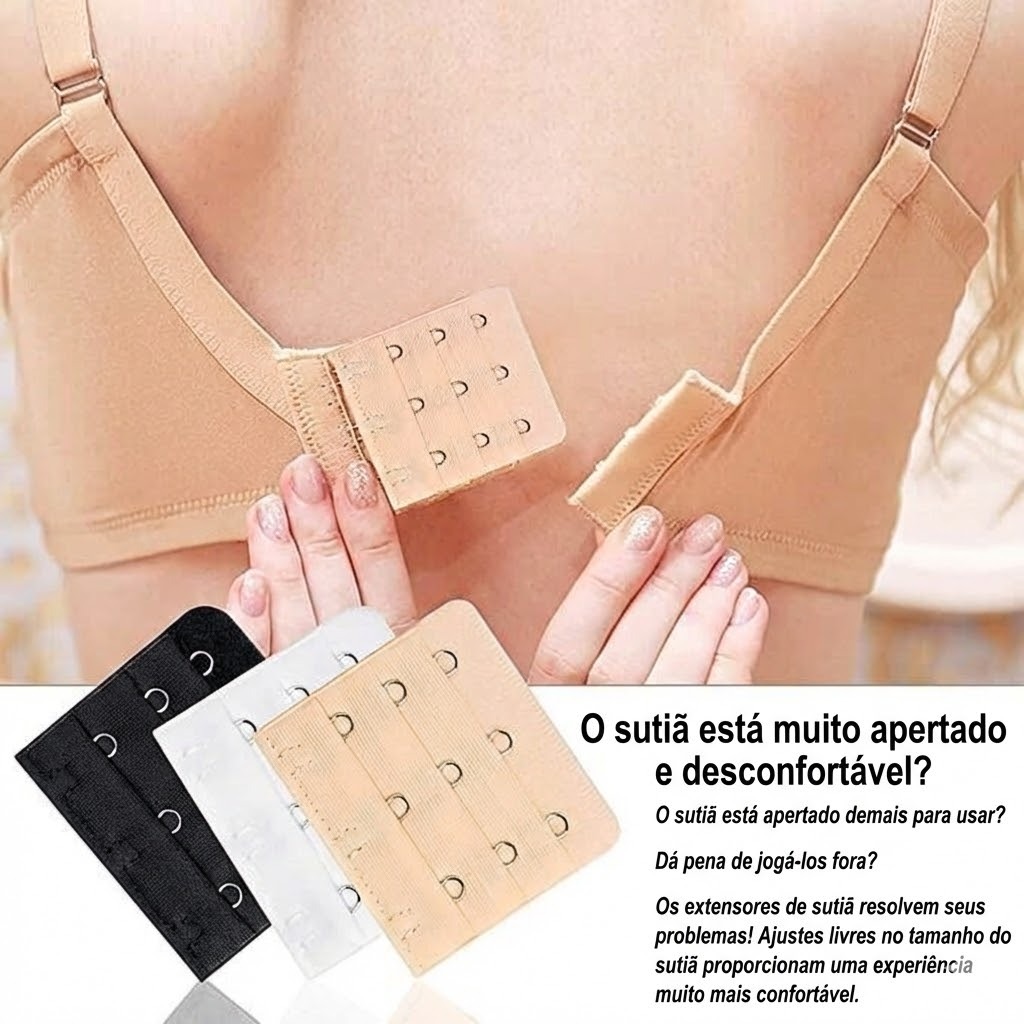 Extensor de sutiã (uma peça) 6 cm