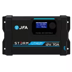 Fonte Carregador JFA 70A Storm Lithium Bateria Lítio Bivolt