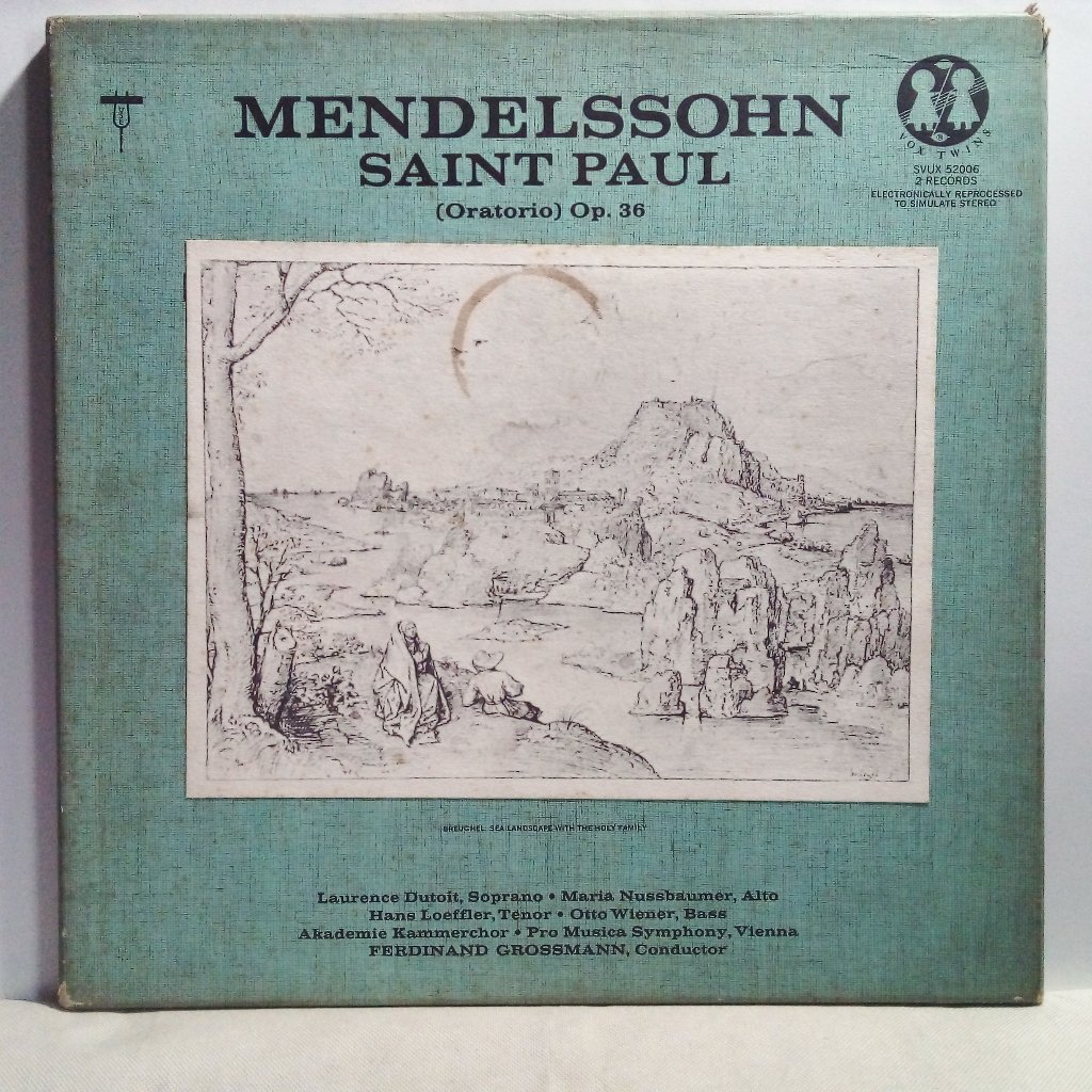 Box Lp Felix Mendelssohn-Bartholdy - Mendelssohn: Saint Paul (Oratorio) Op. 36 - 2 Lps