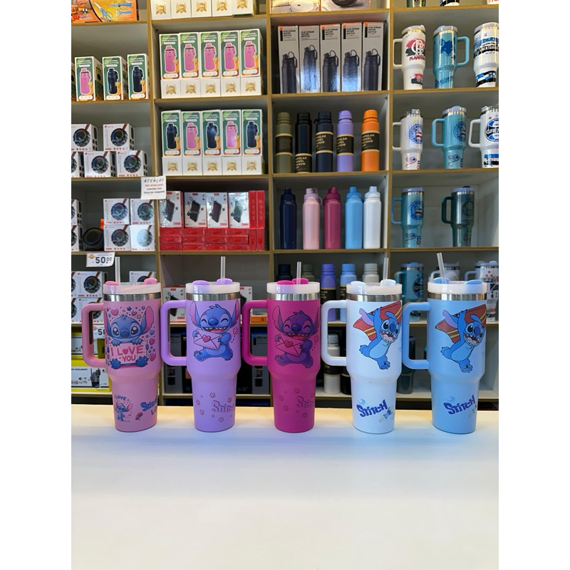 Copo Térmico 1200ml Personalizado com o Nome - Stitch Premium