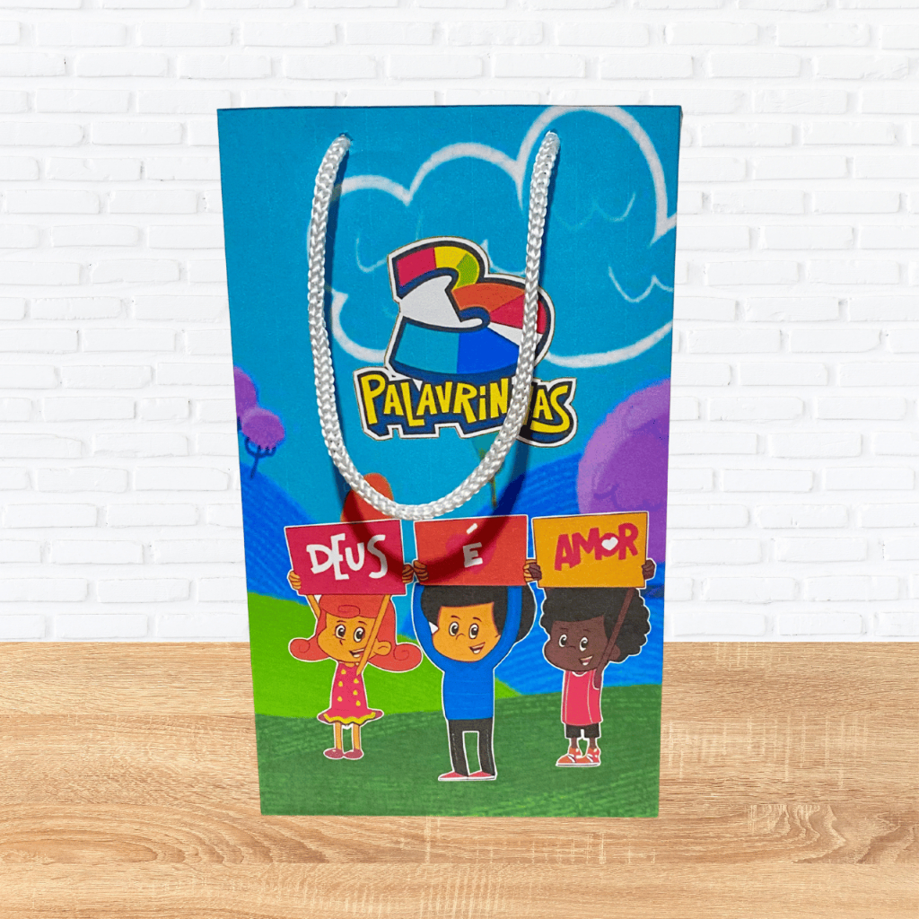 KIT PEGUE E MONTE SACOLINHAS  para Festas Mimos Aniversários Lembrancinhas 3 PALAVRINHAS