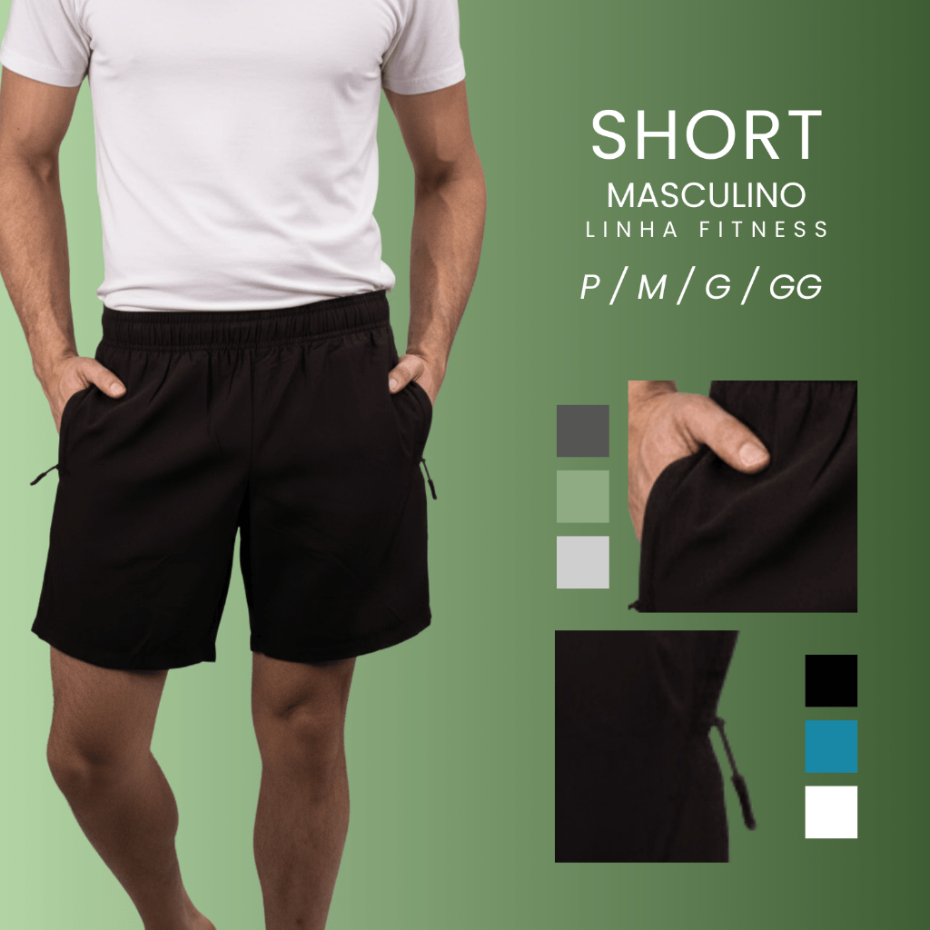 Kit 3 Bermuda Masculino Academia Corrida Futebol Treino Praia Verao Short Masculina Academia Dry Fit Fresca