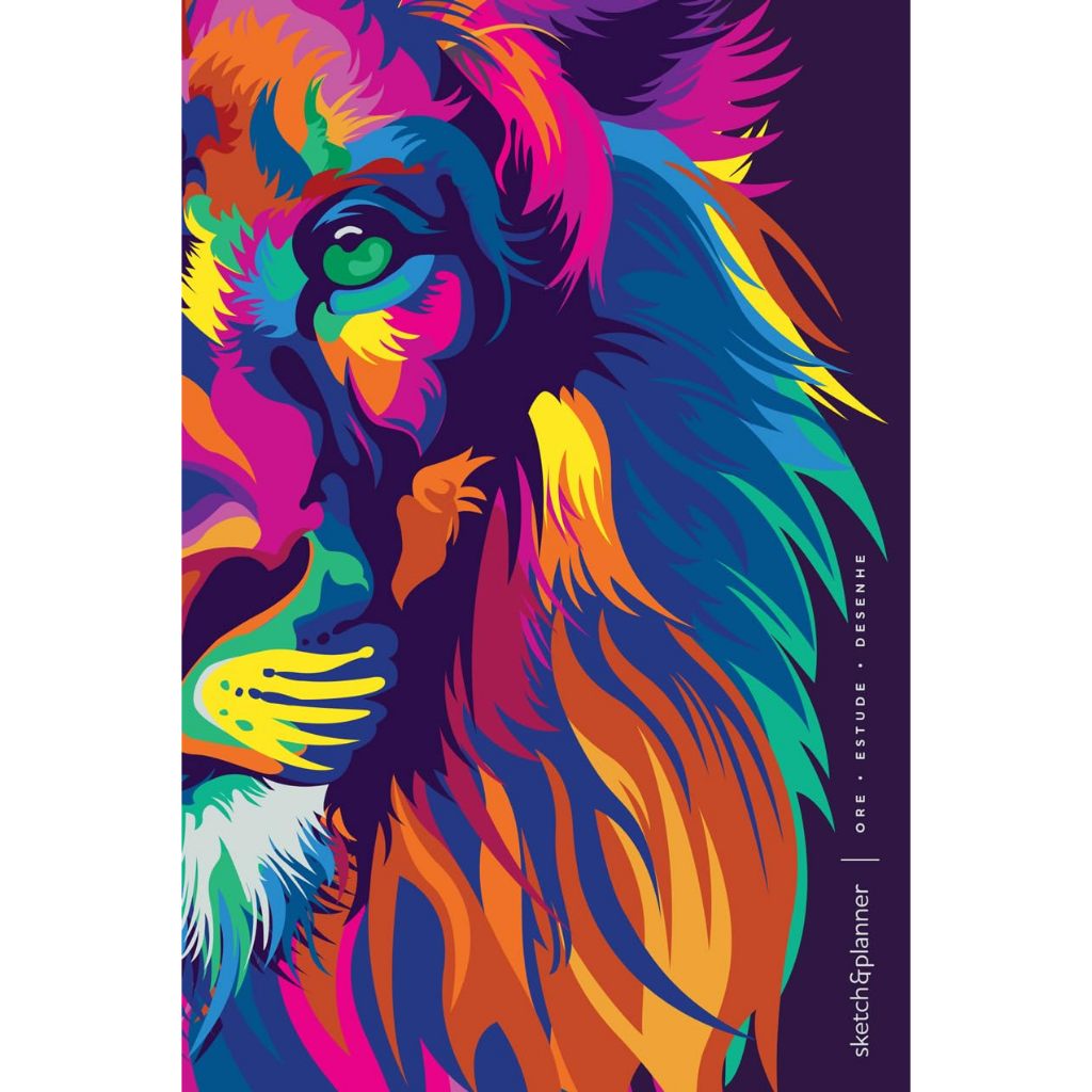 Sketch e Planner - Capa Brochura Lion Colors