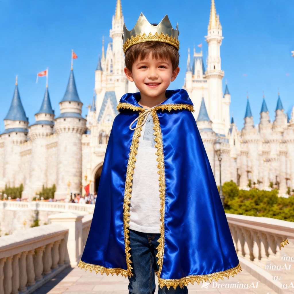 FANTASIA CAPA E COROA PRINCIPE LUXO GB INFANTIL/ADULTO