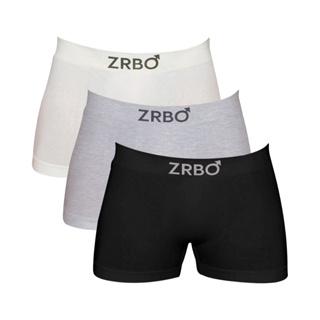 Kit 3 Cueca Boxer Zrbo de Algodão Masculina Original Várias Cores em Oferta na Shopee