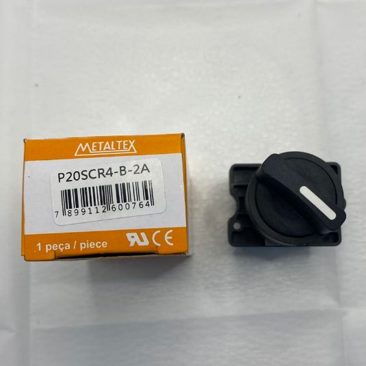 Chave Seletora Comutadora Metaltex Plástica 3 Posições Fixas