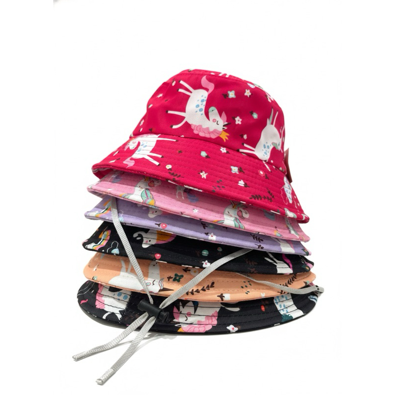 Chapéu de praia Infantil UV Bucket Infantil Menina Chapéu Feminino com Cordão Ajustável em Oferta na Shopee