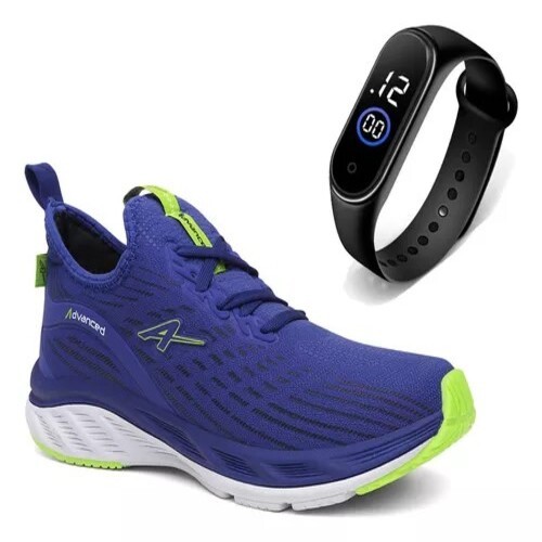 Tênis Masculino + Relógio de Brinde academia esportivo confortavel Super Leve RUN corrida caminhada — imagem 2 de 2
