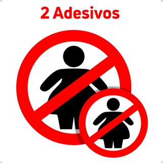2 Adesivos proibido gorda adesivo engraçado moto e carro em Oferta na Shopee