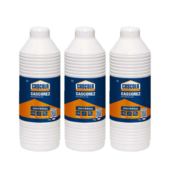 Kit com 3 - Cascola Cascorez Universal 1kg em Oferta na Shopee