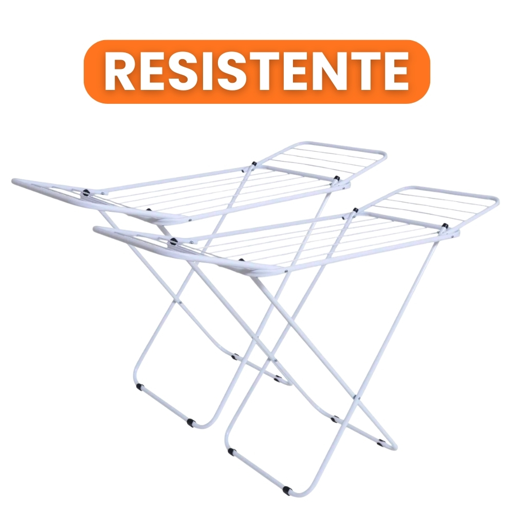 Varal Dobrável de Chão com Abas Super Reforçado | Ideal para Apartamento | Leve e Não Enferruja em Oferta na Shopee