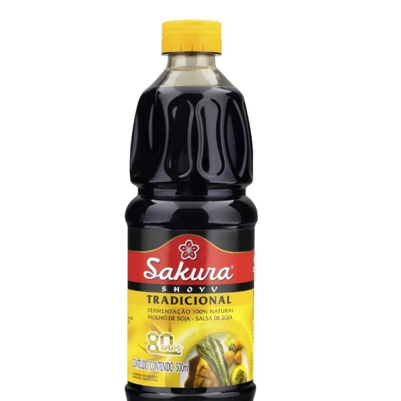 Molho De Soja Shoyu Tradicional Sakura 500ml em Oferta na Shopee