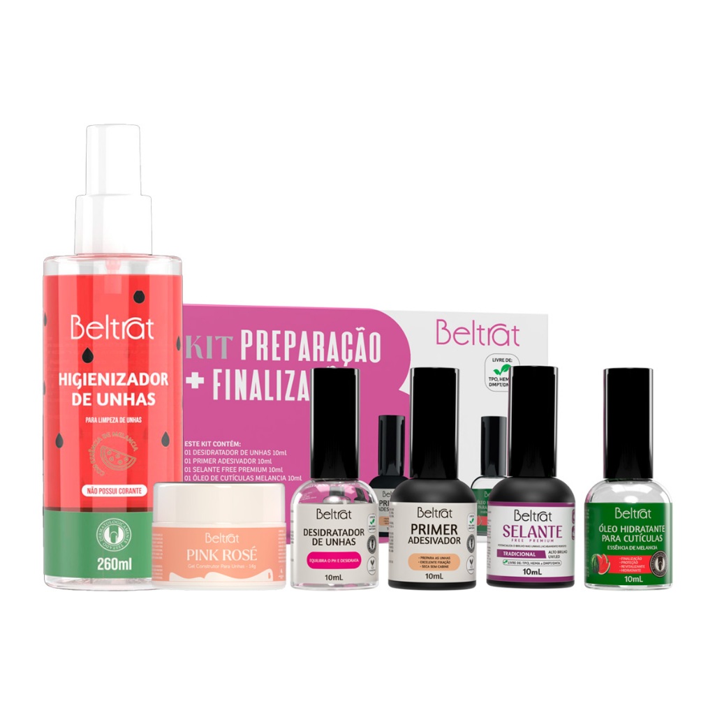 Kit Prep Melancia Kit Preparação E Finalização Gel 14g - Beltrat em Oferta na Shopee