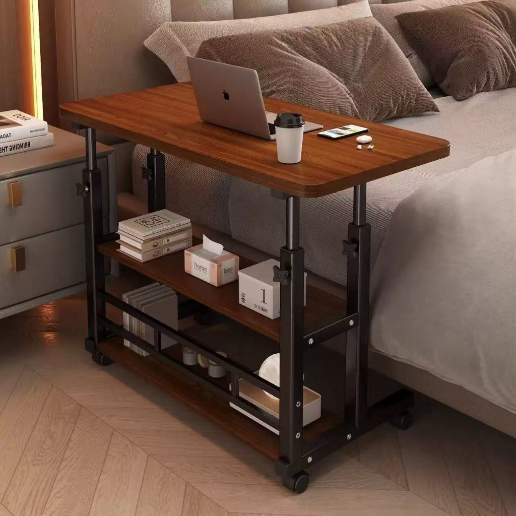 Mesa Multiuso Dupla Regulável Portátil para Laptop Tablet Sofá Cama com Rodinhas em Oferta na Shopee